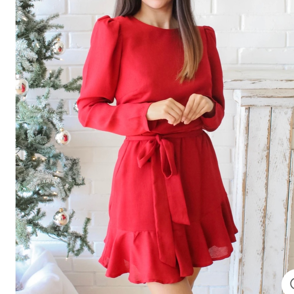 RED HOLIDAY DRESS